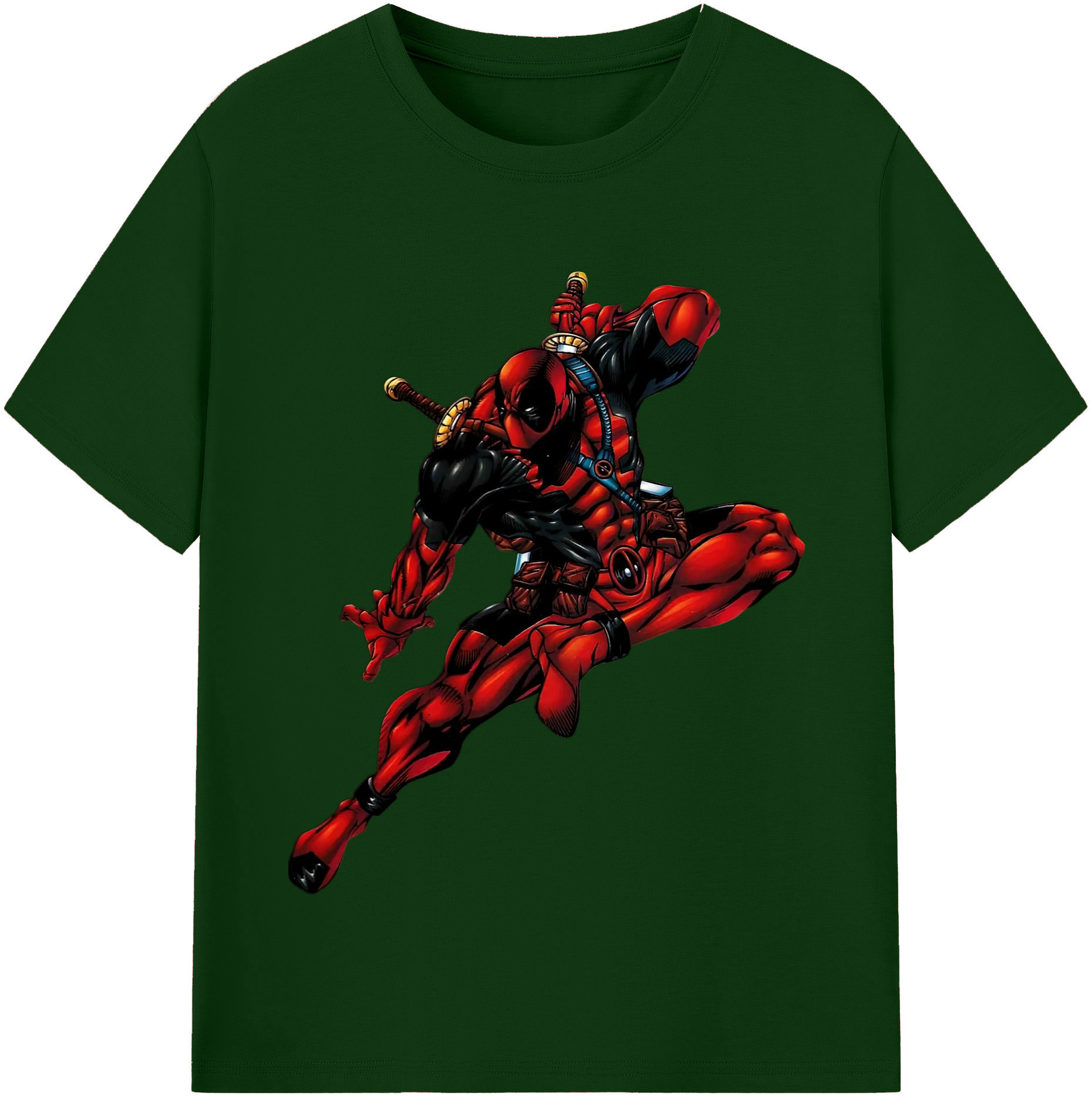 （画像用） Deadpool デッドプール 綿100％半袖Tシャツ（フロントプリント）